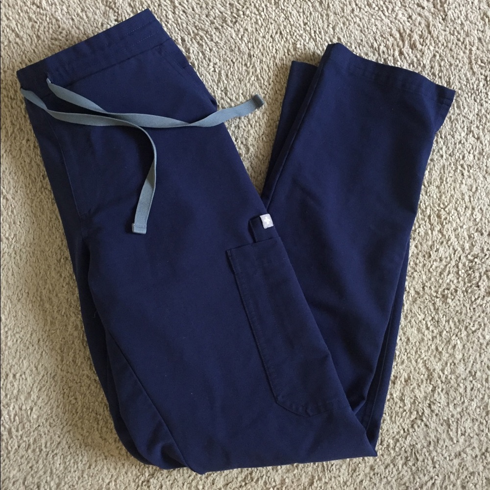 Figs Navy Scrub Pants XS Womens